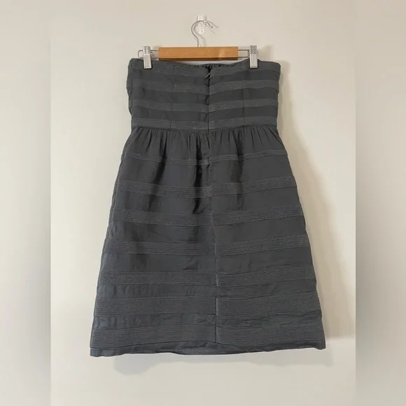 J. Crew Womens Dress Size 2 Gray Strapless Mini - Picture 3 of 12